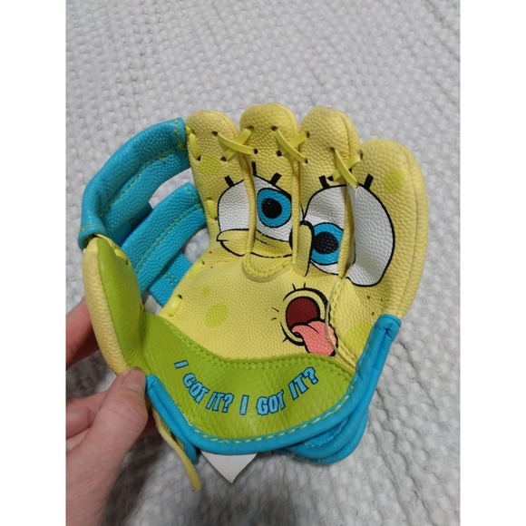 vintage 2007 franklin spongebob kids left hand size 9.5 baseball glove - Picture 1 of 5